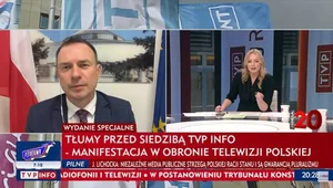 Miniatura: Awantura na żywo w TVP Info. "Nie pozwolę...